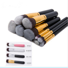 Professional Soft 10PCS Synthetic Powder Foundation Eyeshadow Brushes